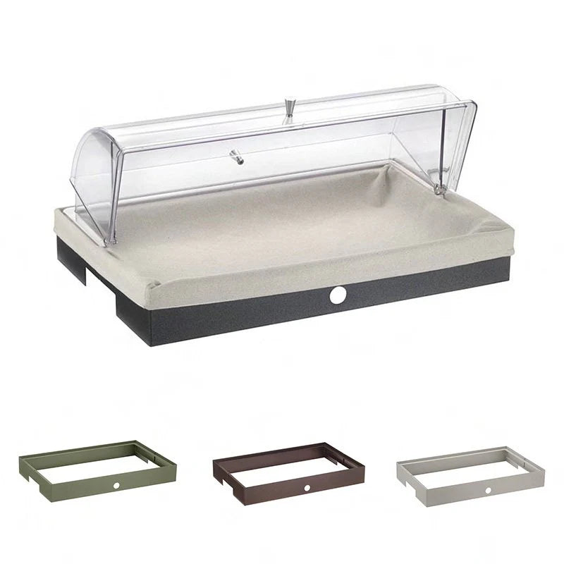 Cesta Pane In Tessuto con Base Bassa, buffet Caleido - By Pintinox