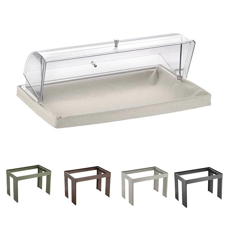 Cesta Pane In Tessuto con Base a Ponte, buffet Caleido - By Pintinox