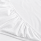 Drap-housse Lit Double Collection 3★ 100% Coton Blanc – 170x200 + 25 cm