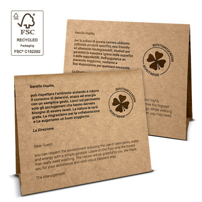 Pancarte écologique de table – FSC