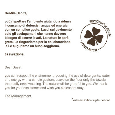 Pancarte écologique de table – FSC