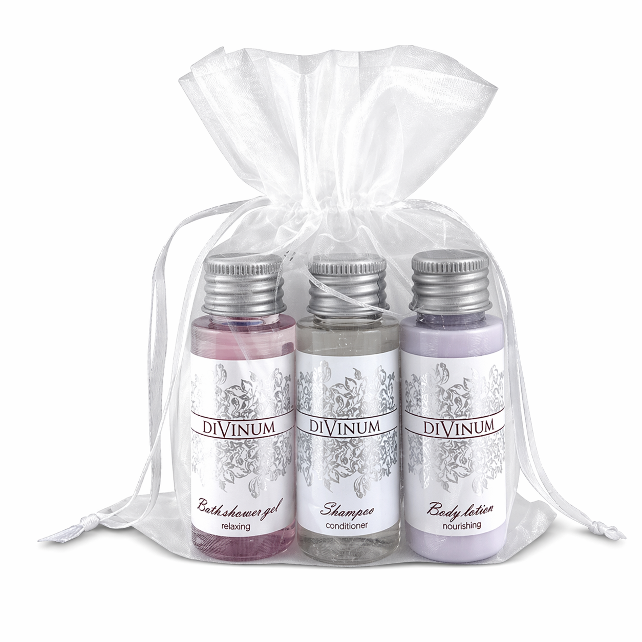 Kit Benvenuto Linea Divinum 40ml in sacchetto organza
