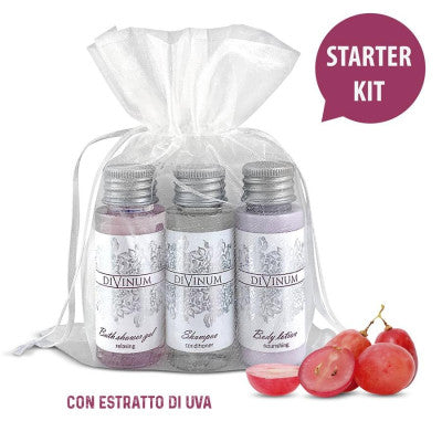 Kit Benvenuto Linea Divinum 40ml in sacchetto organza