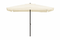 Parasol avec lambrequin et ouverture à manivelle, 3x2 m écru