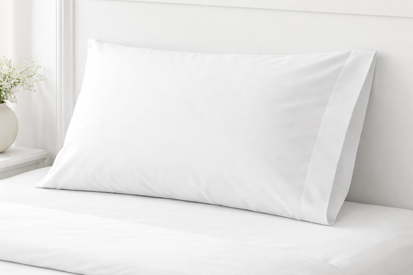 Taie d'oreiller Merveille en Percale 50x80 cm avec rabat – Confort et Qualité