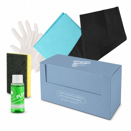 Kit Benvenuto Pulizia Completo per B&B, Case Vacanza e Camping