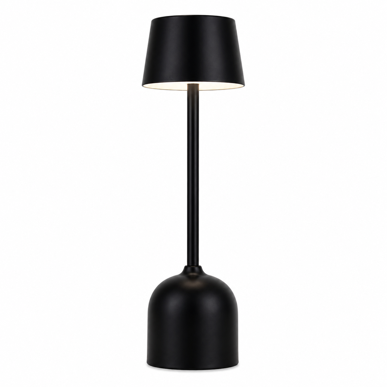 Lampe de table sans fil LED avec réglage tactile couleur noir