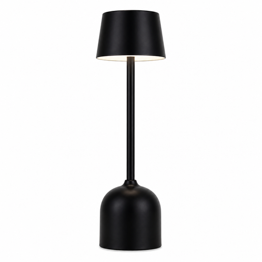 Lampada da tavolo wireless LED con regolazione touch colore nero