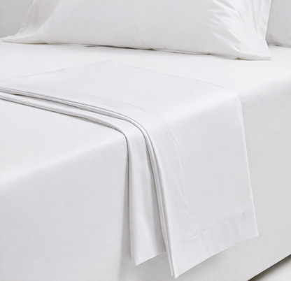 Lenzuolo Sopra 2 piazze Linea Essential 100% Cotone Bianco – 240x295+5 cm