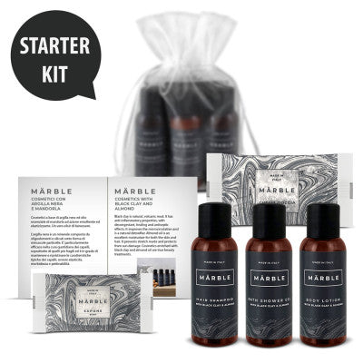 Kit Benvenuto Linea Marble 40ml in sacchetto organza