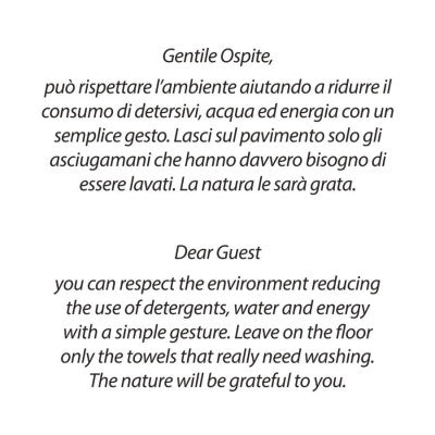 Cartellino Ecologia da appendere