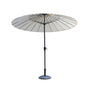 Parasol d'extérieur rond en aluminium Ø 2,7 m avec ouverture à manivelle - Couleur Sable