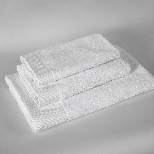 Asciugamano Ospite 40x60 cm Piquet Border Linea Prestige - 480 gr