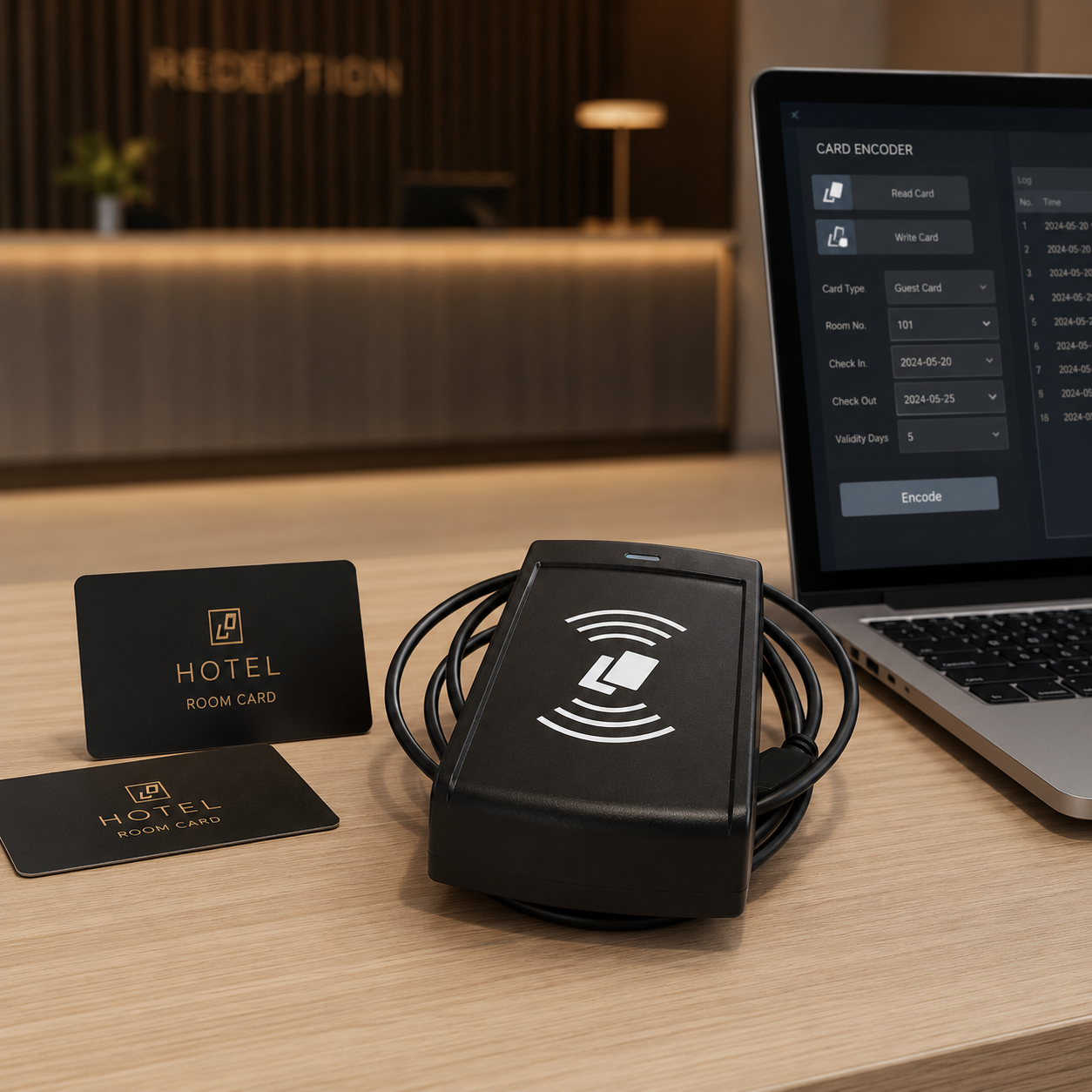 Programmateur de Cartes RFID pour Hôtel - Gestion des Accès