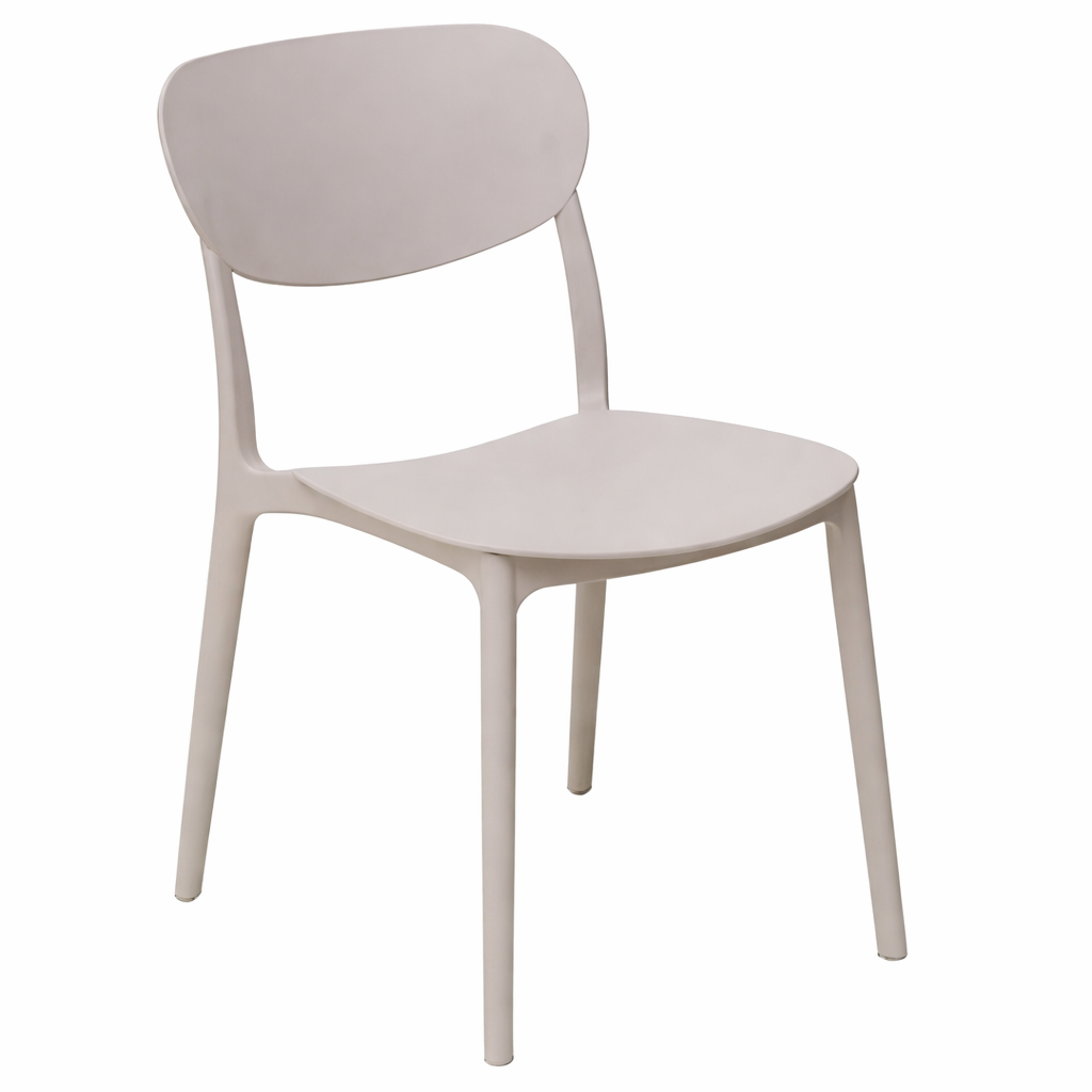 Sedia 5Five tortora  impilabile 54,5 x 46 x 79 cm in plastica per strutture HO.RE.CA