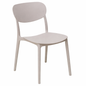 Sedia 5Five tortora  impilabile 54,5 x 46 x 79 cm in plastica per strutture HO.RE.CA