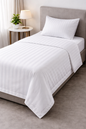 Lenzuolo Striata 100% cotone cm 160x295+5 raso riga 3 cm (1 piazza)