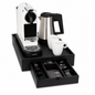 Vassoio Hospitality Ecopelle Nero con Cassetto Estraibile